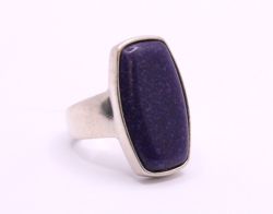 STICHTITE GEMSTONE RING SIZE H 1/2 STERLING SILVER PURPLE LADIES 9.5G