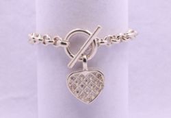 925 STERLING SILVER CHAIN BRACELET 7.5