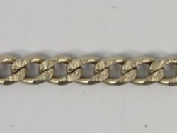 CURB CHAIN NECKLACE STERLING SILVER 18.25