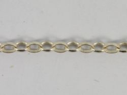 CABLE CHAIN NECKLACE STERLING SILVER 16.25