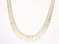 LADIES NECKLACE STERLING SILVER STUNNING VINTAGE 925 32.6G CM47