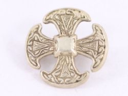 CELTIC CROSS BROOCH STERLING SILVER LADIES STUNNING VINTAGE 925 4.9G AX90