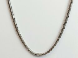 SNAKE CHAIN NECKLACE STERLING SILVER LADIES 19.25