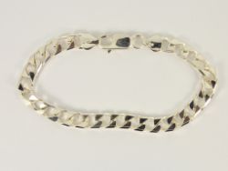 CURB CHAIN BRACELET STERLING SILVER 7.5