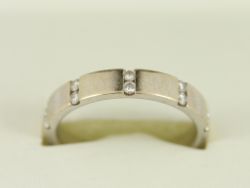 DIAMOND ETERNITY RING 14CT WHITE GOLD LADIES SIZE Q 1/2 585 5.5G DE63