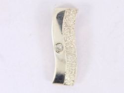 DIAMOND PENDANT STERLING SILVER LADIES STUNNING 925 2.4G ST89