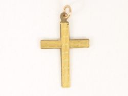 CROSS PENDANT 9CT GOLD LADIES STUNNING 375 0.6G CO17