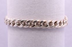 STERLING SILVER CUBAN CHAIN BRACELET 8.25