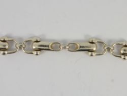 LADIES BRACELET STERLING SILVER STUNNING THICK HEAVY 925 28G IC25