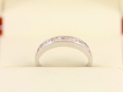 DIAMOND ETERNITY RING 18CT WHITE GOLD LADIES SIZE L 1/4 750 2.7G BF58