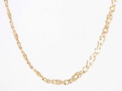 LADIES CHAIN NECKLACE 9CT GOLD STUNNING 18.25