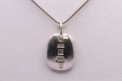 STERLING SILVER OMEGA CHAIN NECKLACE 20