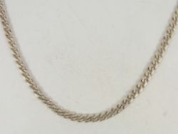 CURB CHAIN NECKLACE STERLING SILVER 19.75