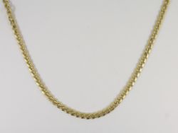 CURB CHAIN NECKLACE STERLING SILVER STUNNING 19.75