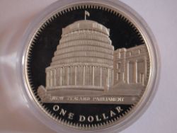 1978 NEW ZEALAND BEEHIVE DOLLAR STERLING SILVER PROOF 925 H67