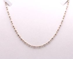 925 STERLING SILVER BEAD & BAR CHAIN NECKLACE 21.5
