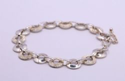 CIRCLE LINK CHAIN BRACELET 7.25