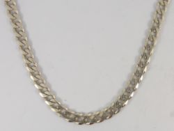 CURB CHAIN NECKLACE STERLING SILVER GENTS THICK HEAVY 20