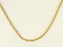 ROPE CHAIN NECKLACE 9CT GOLD STUNNING 18
