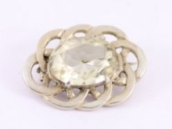 CITRINE CELTIC BROOCH STERLING SILVER LADIES STUNNING 925 9G ST63