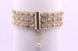 FLOWER MESH WRAP CHAIN BRACELET 7