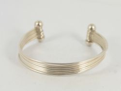 LADIES BANGLE STERLING SILVER STUNNING BRACELET 925 24G GF20