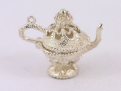 TEAPOT CHARM JUG MAGIC LAMP SILVER LADIES STUNNING VINTAGE GIFT 6.6G SS85