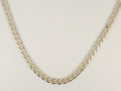 CURB CHAIN NECKLACE STERLING SILVER GENTS THICK HEAVY 20