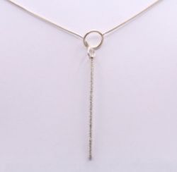 STERLING SILVER OMEGA CHAIN NECKLACE 20