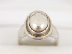 GEORG JENSEN RING STERLING SILVER DENMARK 46 B LADIES GENTS SIZE L 6.6G D90