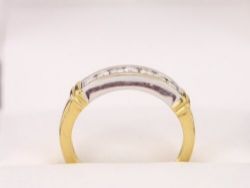 DIAMOND ETERNITY RING 18CT GOLD LADIES SIZE K 1/2 750 3.7G Y38