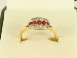 DIAMOND ENGAGEMENT RING 18CT GOLD LADIES SIZE R 1/2 750 2.7G FJ66