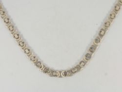 FLAT BYANTINE CHAIN NECKLACE STERLING SILVER LADIES GENTS 20