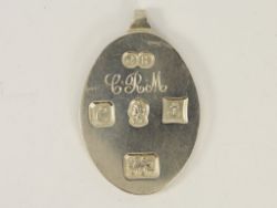 VINTAGE BULLION PENDANT STERLING SILVER BIRMINGHAM 1977 925 16.1G ID51
