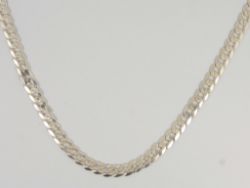 C LINK CHAIN NECKLACE STERLING SILVER STUNNING 16