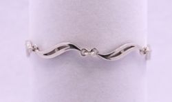 DIAMOND STERLING SILVER BRACELET 7