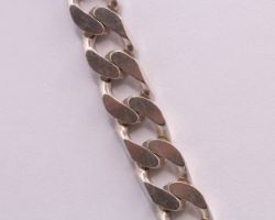STERLING SILVER CUBAN CURB CHAIN NECKLACE 20