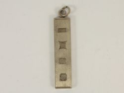VINTAGE BULLION BAR PENDANT STERLING SILVER BIRMINGHAM 1978 925 15.5G ID54