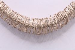 STERLING SILVER WEAVE CHAIN NECKLACE 17.75