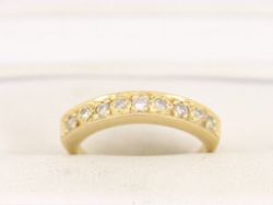 DIAMOND ETERNITY RING 18CT GOLD LADIES SIZE L 750 3.5G BW96