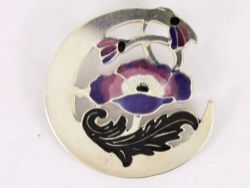 FLOWER BROOCH STERLING SILVER HJALTASTEYN LADIES STUNNING 925 9.8G BT82