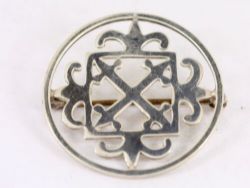 ST MAGNUS BROOCH ORTAK STERLING SILVER SCOTTISH VINTAGE 925 6.7G BT62