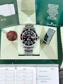 ROLEX SUBMARINER 16610 WATCH - YEAR 2006- FULL COLLECTORS SET
