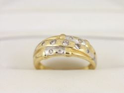 DIAMOND ENGAGEMENT RING 18CT GOLD LADIES SIZE N 1/2 750 4.3G AR1