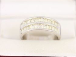DIAMOND ENGAGEMENT RING 18CT WHITE GOLD LADIES SIZE S 750 7.5G BD97