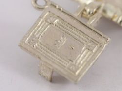 NUVO HOLY BIBLE OPENING CHARM STERLING SILVER LORDS PRAYER LADIES 925 2.6G SS82