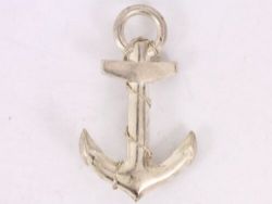 SHIP ANCHOR STERLING SILVER BROOCH SAILING BOAT 925 5.4G BT78