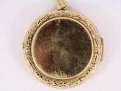 LOCKET PENDANT 9CT GOLD LADIES STUNNING 375 7.5G BR53