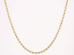 ROPE CHAIN NECKLACE 9CT GOLD STUNNING 16