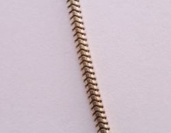 STERLING SILVER OMEGA CHAIN NECKLACE 15.5